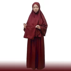muslim telekung maroon